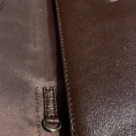 Vintage Valerie Steven’s Brown Leather & Leopard Calfhair Shoulder Clutch Bag - Picture 13 of 15